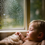 a-cottage-with-big-windows-a-baby-sleeping-inside-heavy-rain-outside-close-up-portrait-photo-by-an-
