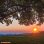 sunrise-with-the-rising-sun-in-the-distance-